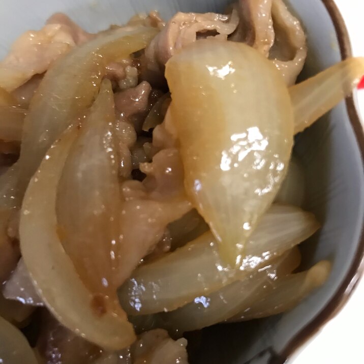 キッコーマン 生姜焼きのタレで豚と玉ねぎの生姜焼き